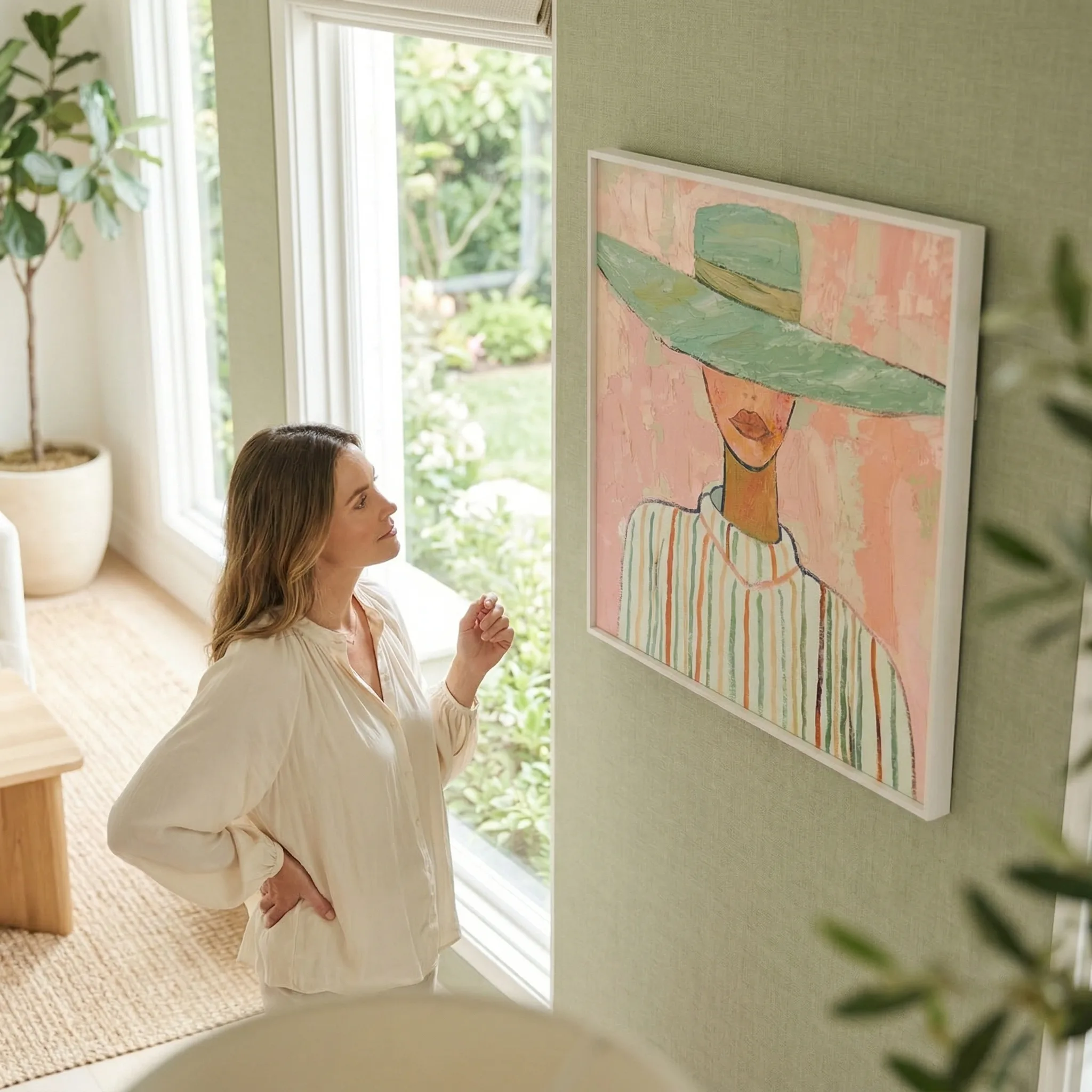 Figurative Portrait Painting — AI Etsy product photography — Scale