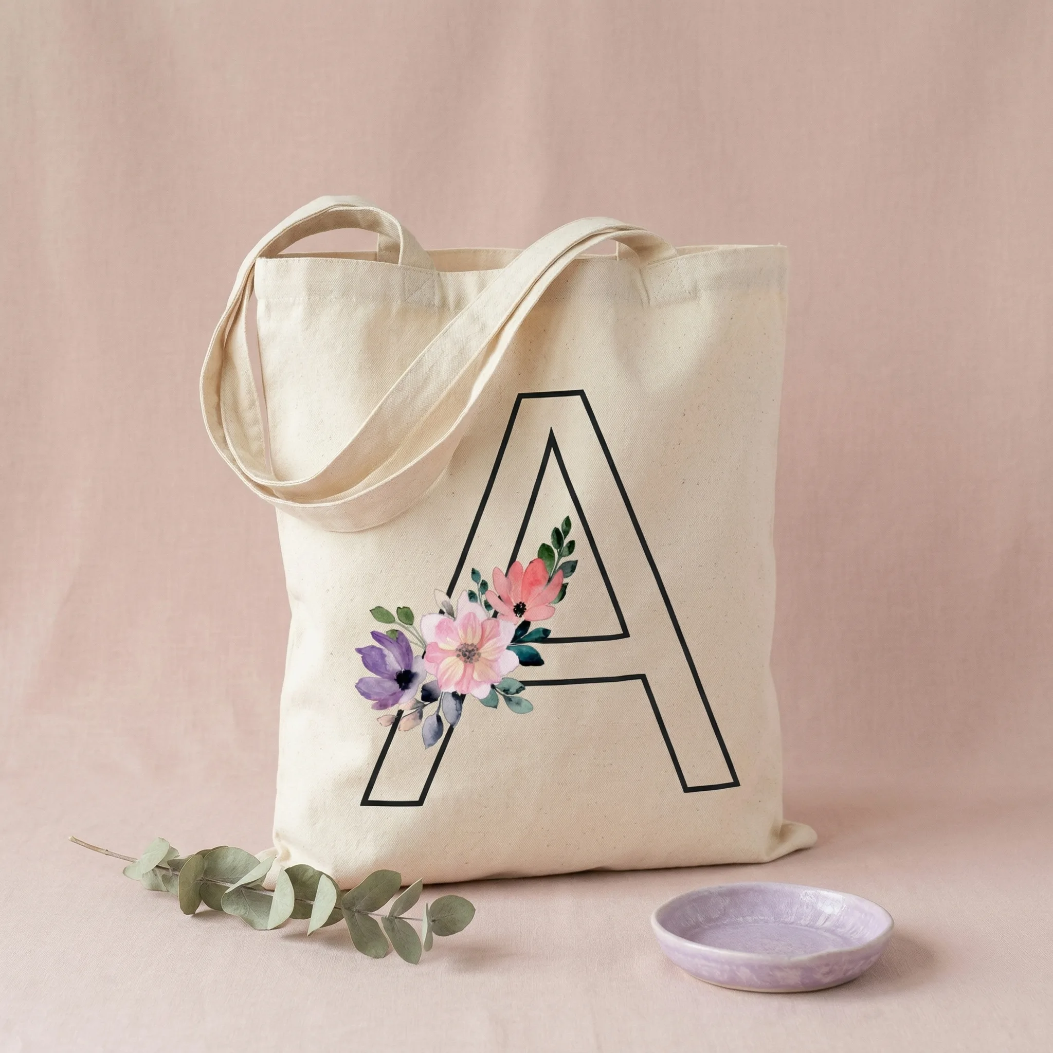 AI-generated tote bag product photo — Etsy example