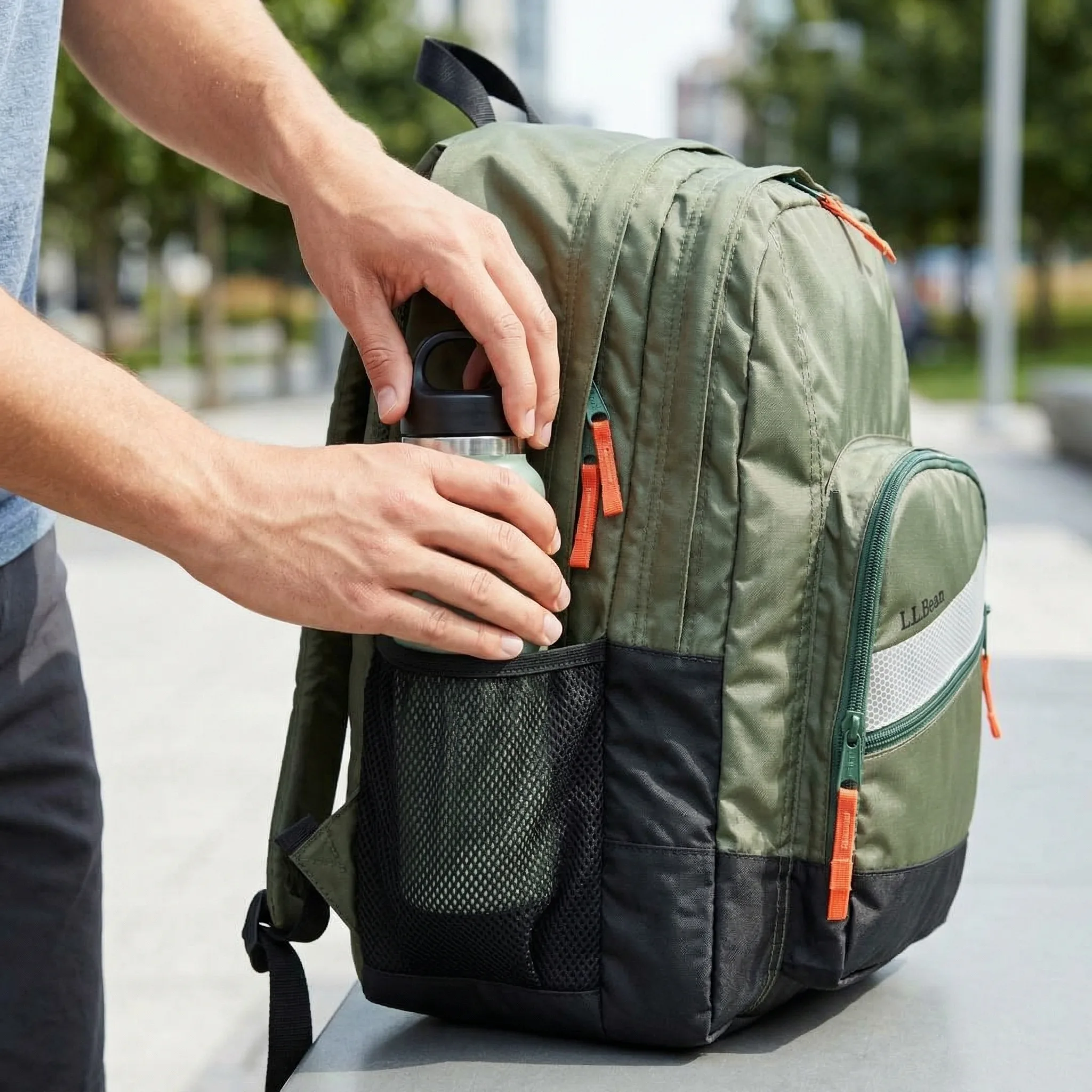 Everyday Backpack — AI Shopify product photography — Comparison