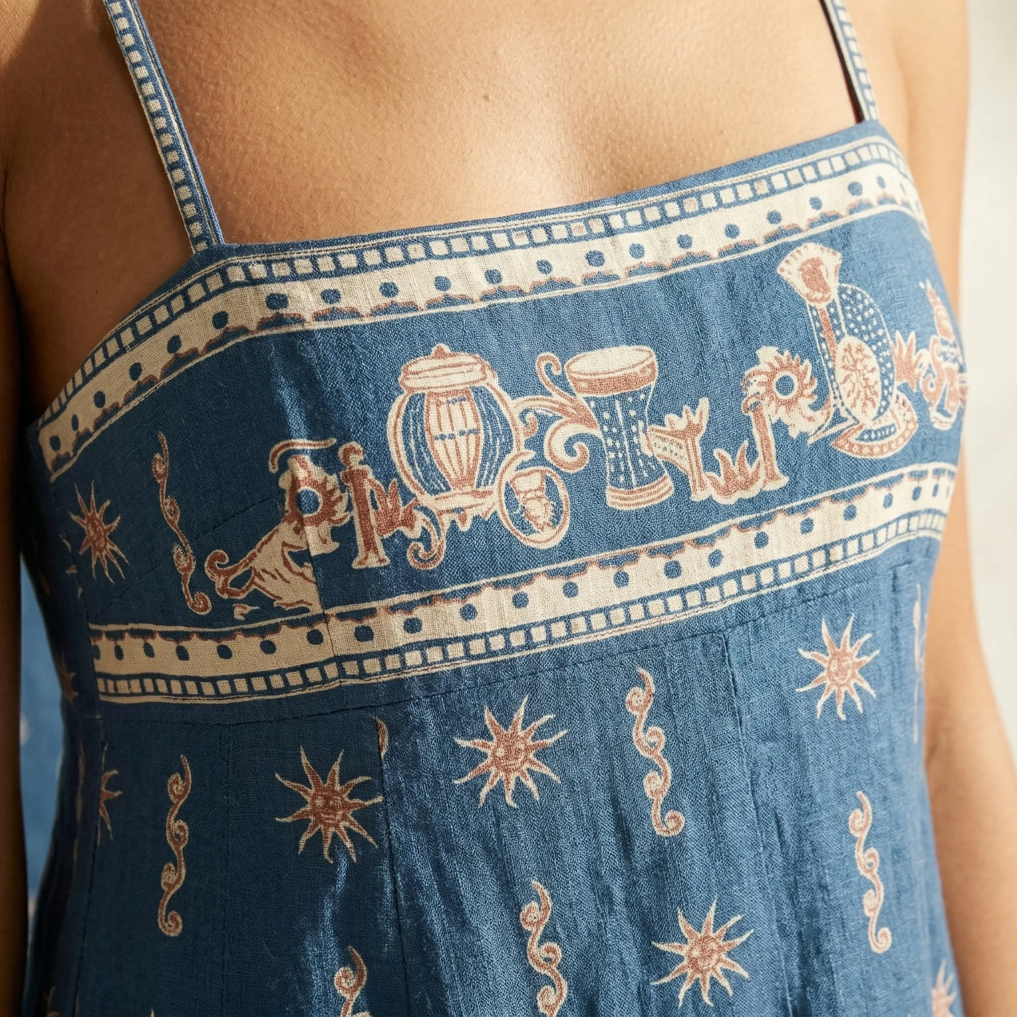 Maxi Dress with Celestial Motif — AI Shopify product photography — Benefits
