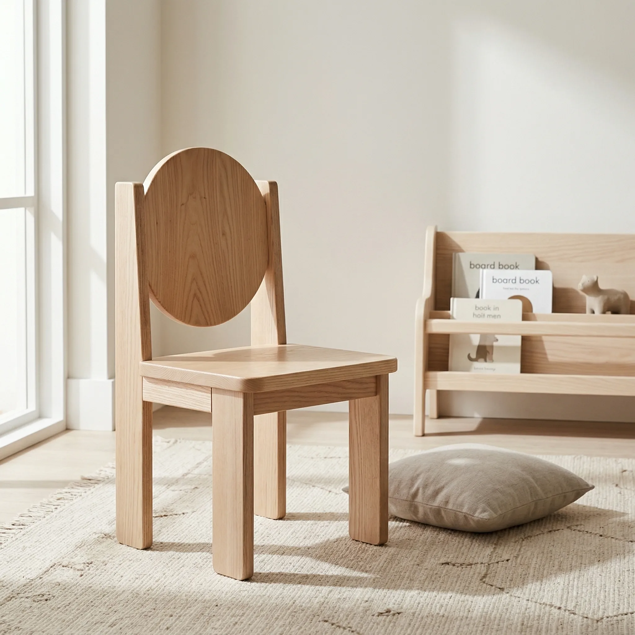 Children's Wooden Chair — AI Shopify product photography — Detail