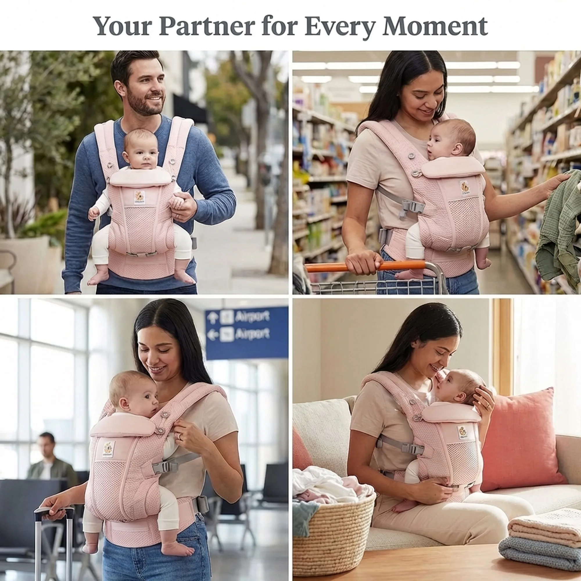 After: Baby Carrier — Amazon product image generator output — In-Use