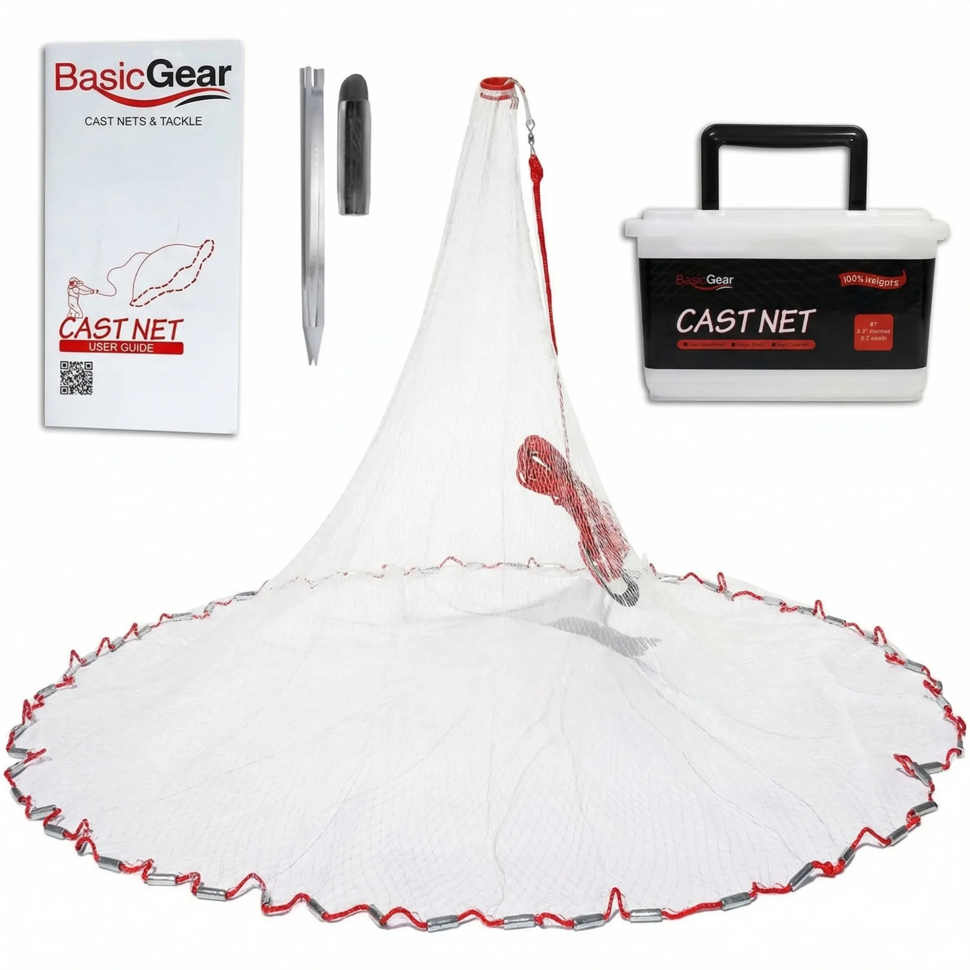 AI-generated cast net product photo — Amazon Listing example