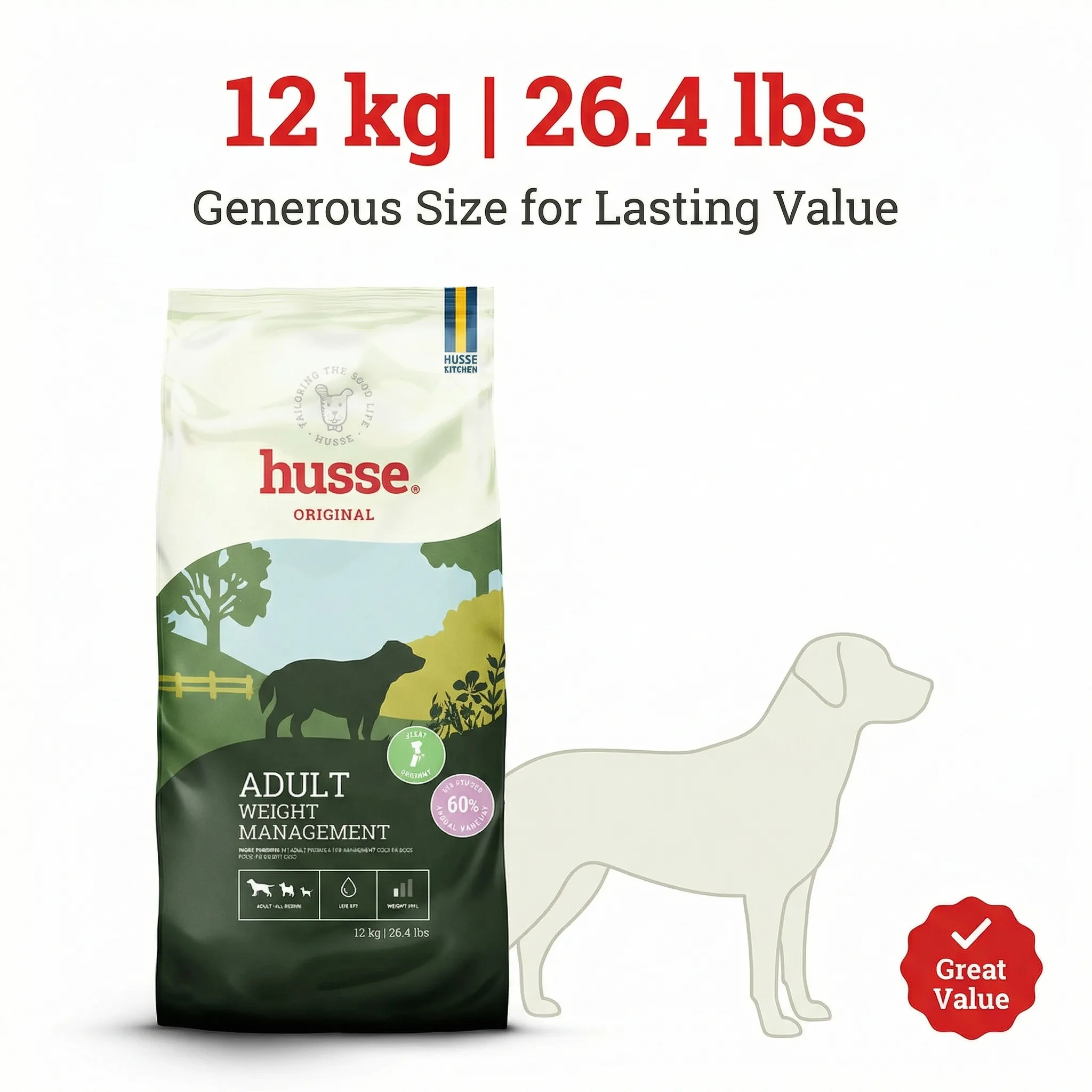 After: Dog Food — Amazon product image generator output — Scale
