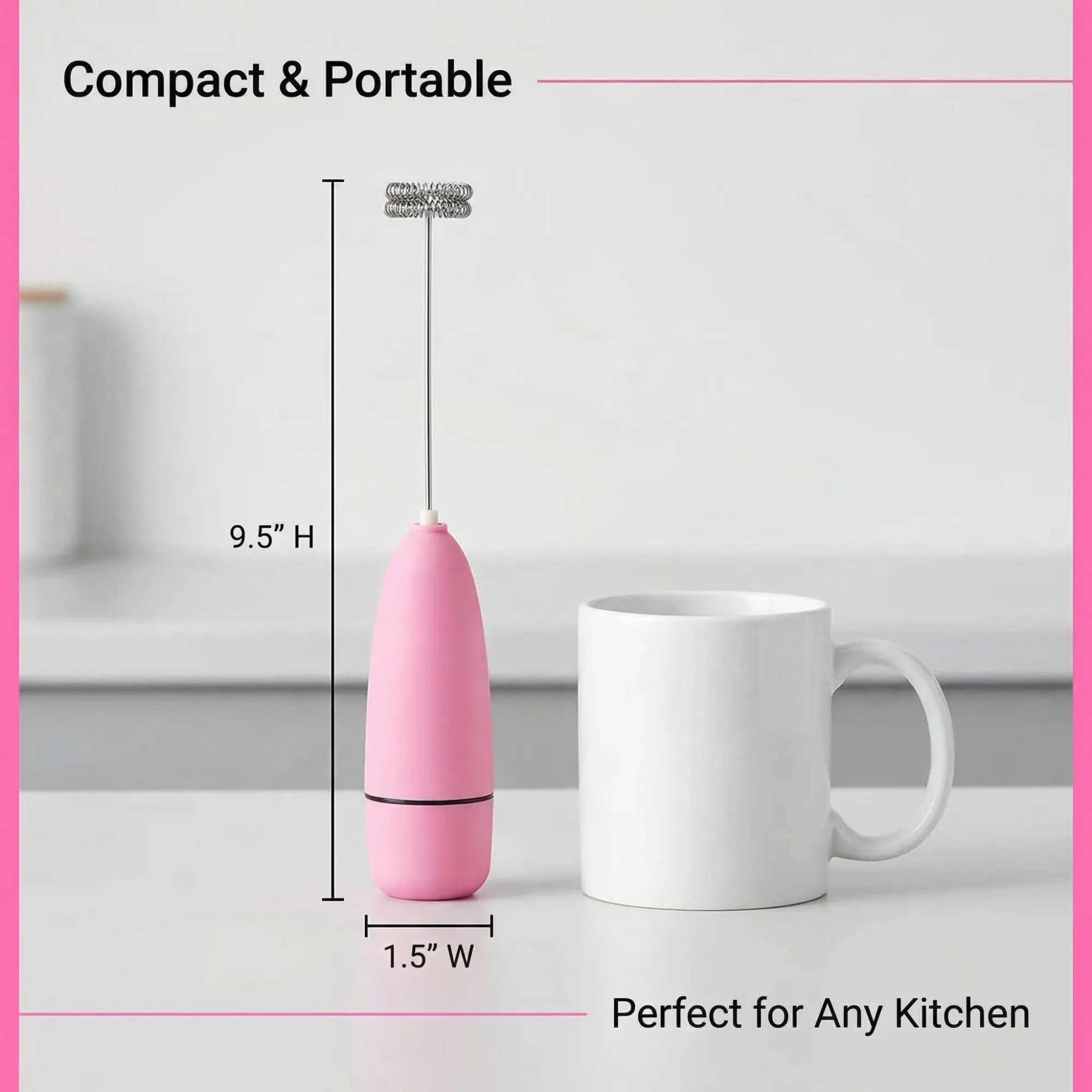 After: Milk Frother — Amazon product image generator output — Scale
