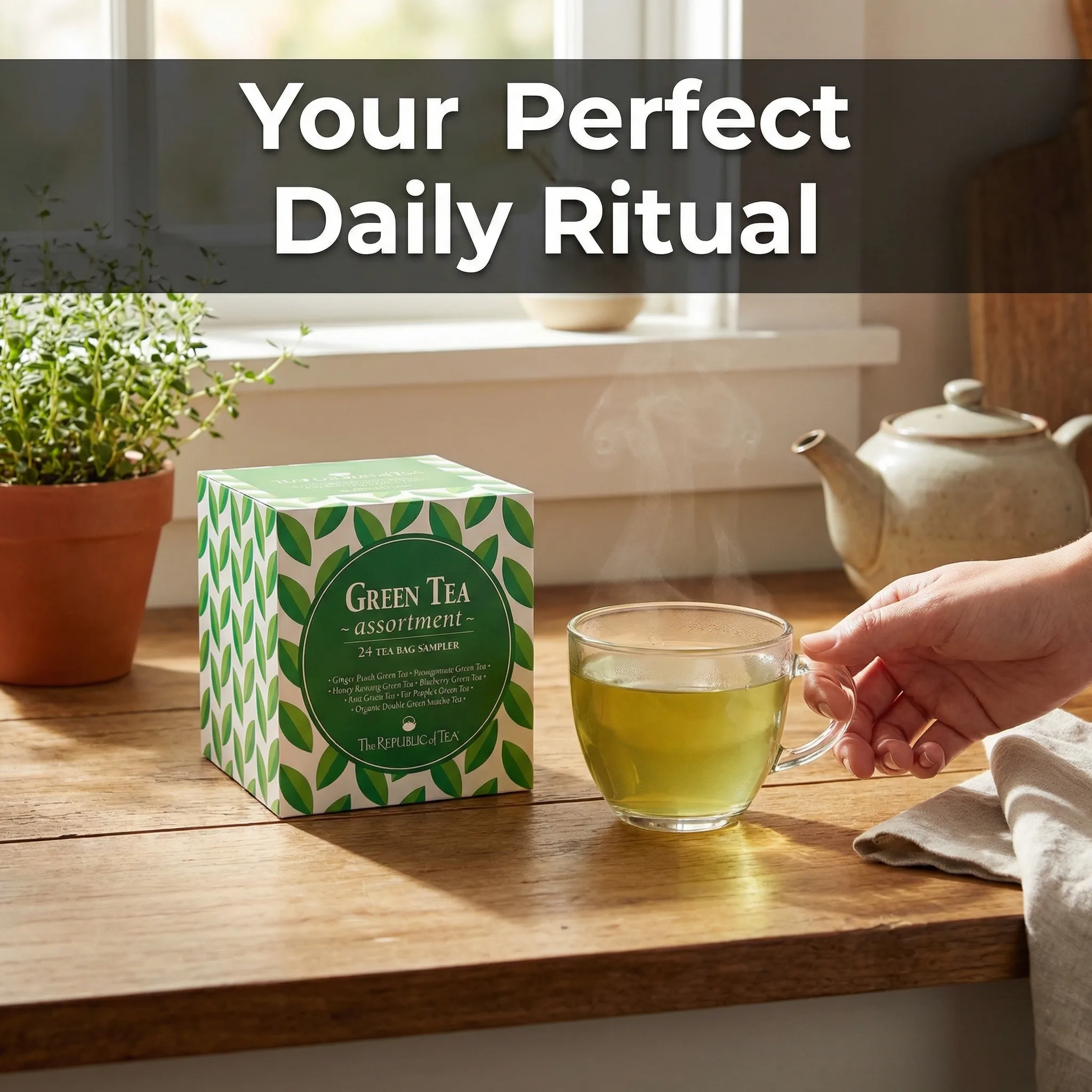 After: Tea — Amazon product image generator output — Lifestyle
