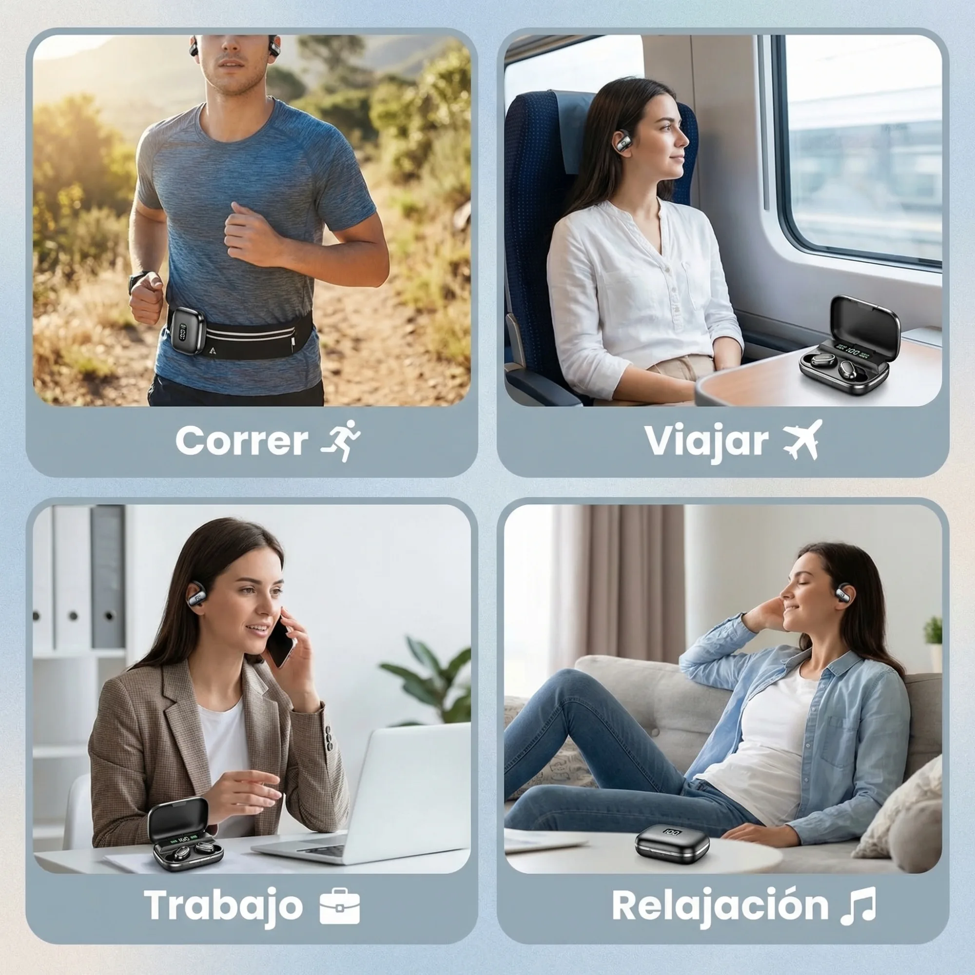 After: Wireless Earbuds — Amazon product image generator output — In-Use