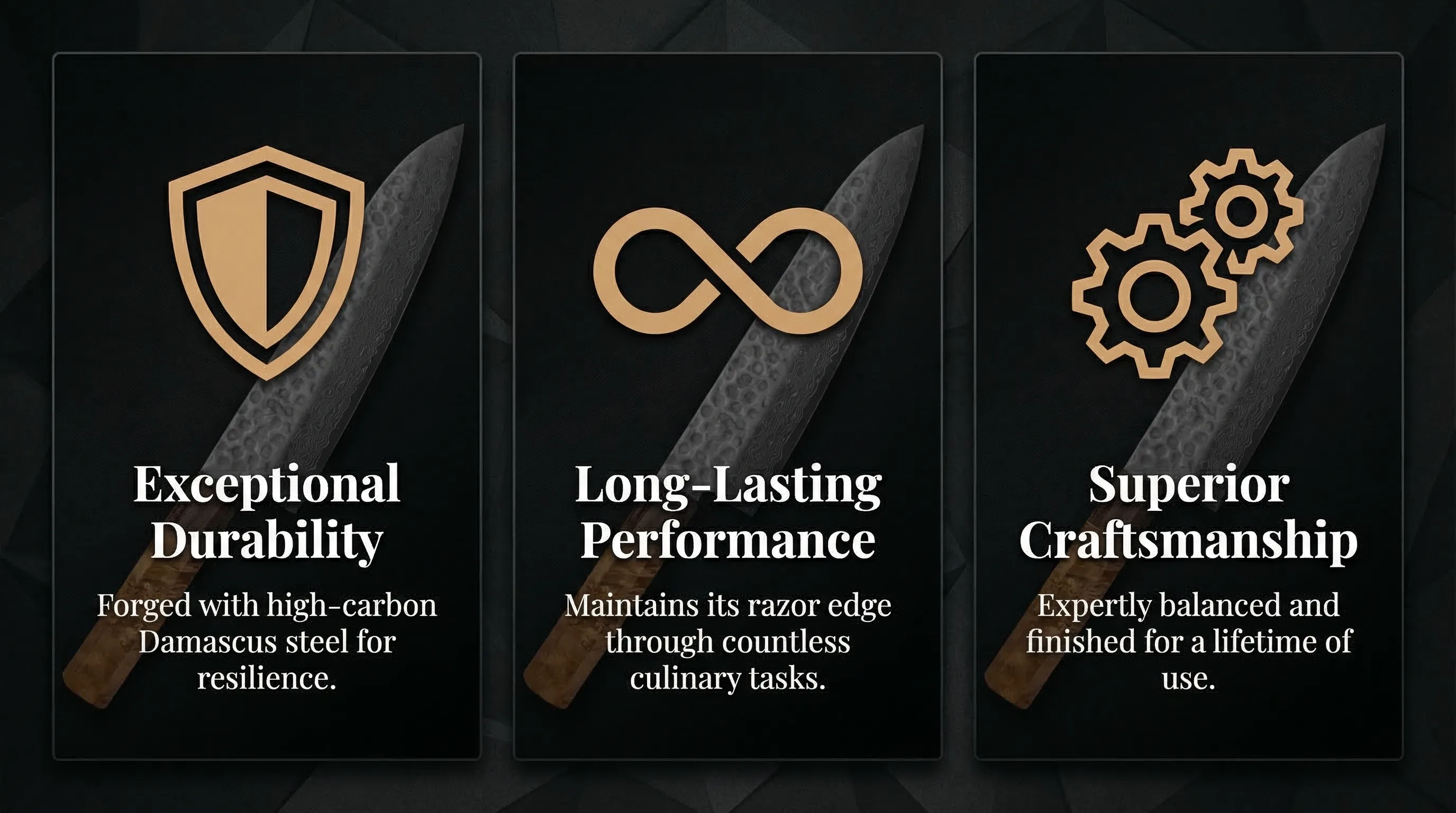 Chef Knife — AI Amazon A+ content — Brand Promise