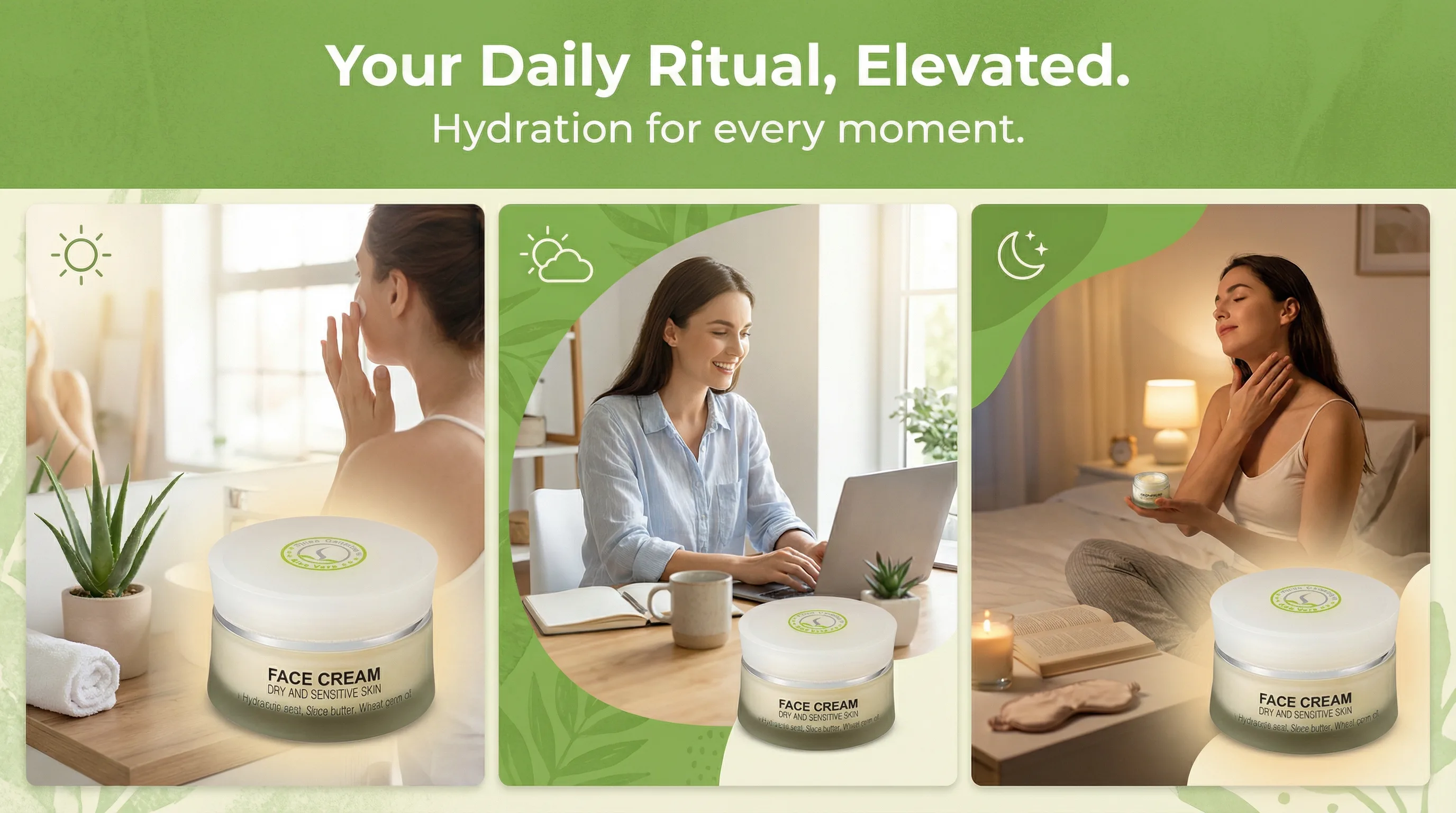 Face Cream — AI Amazon A+ content — How to Use