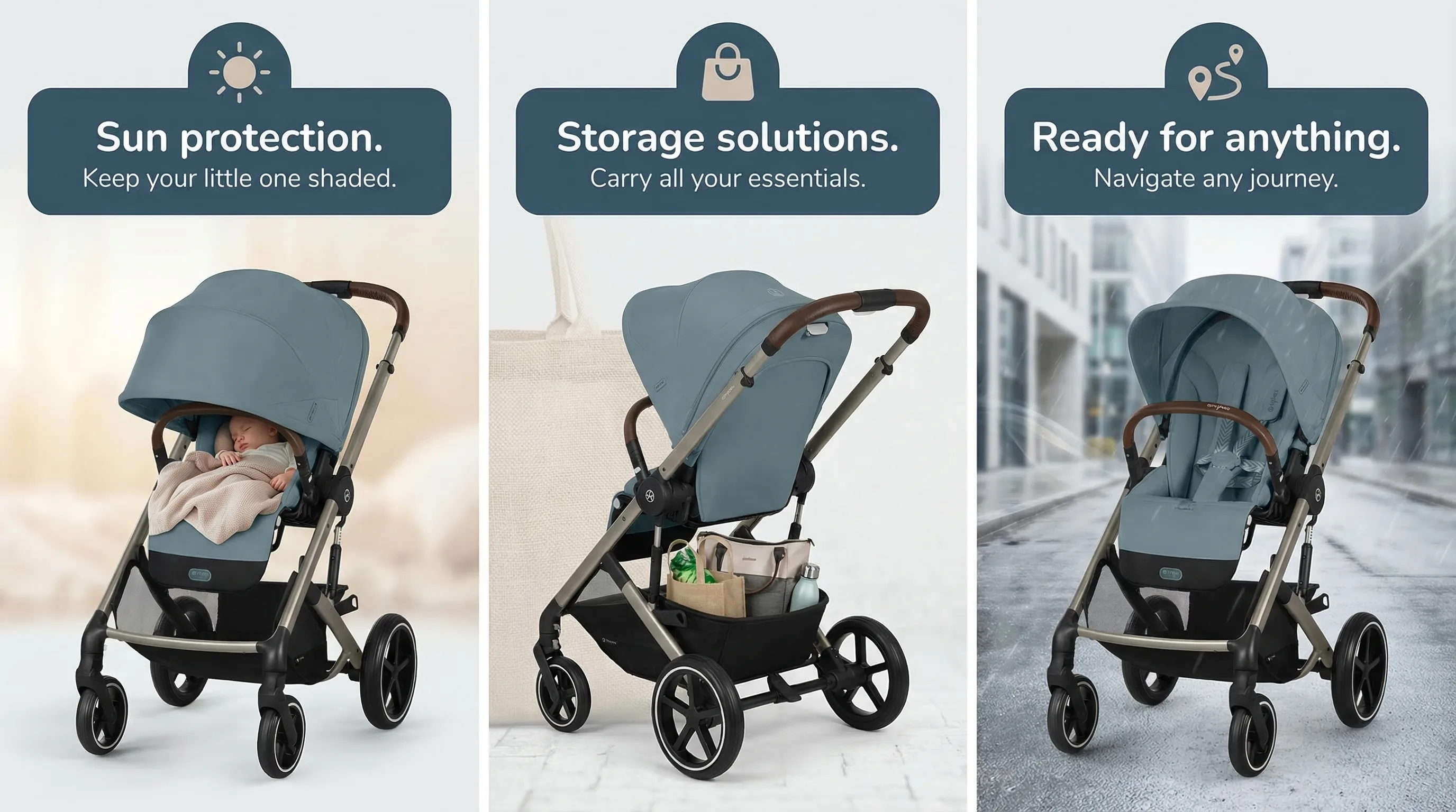 Stroller — AI Amazon A+ content — Benefits