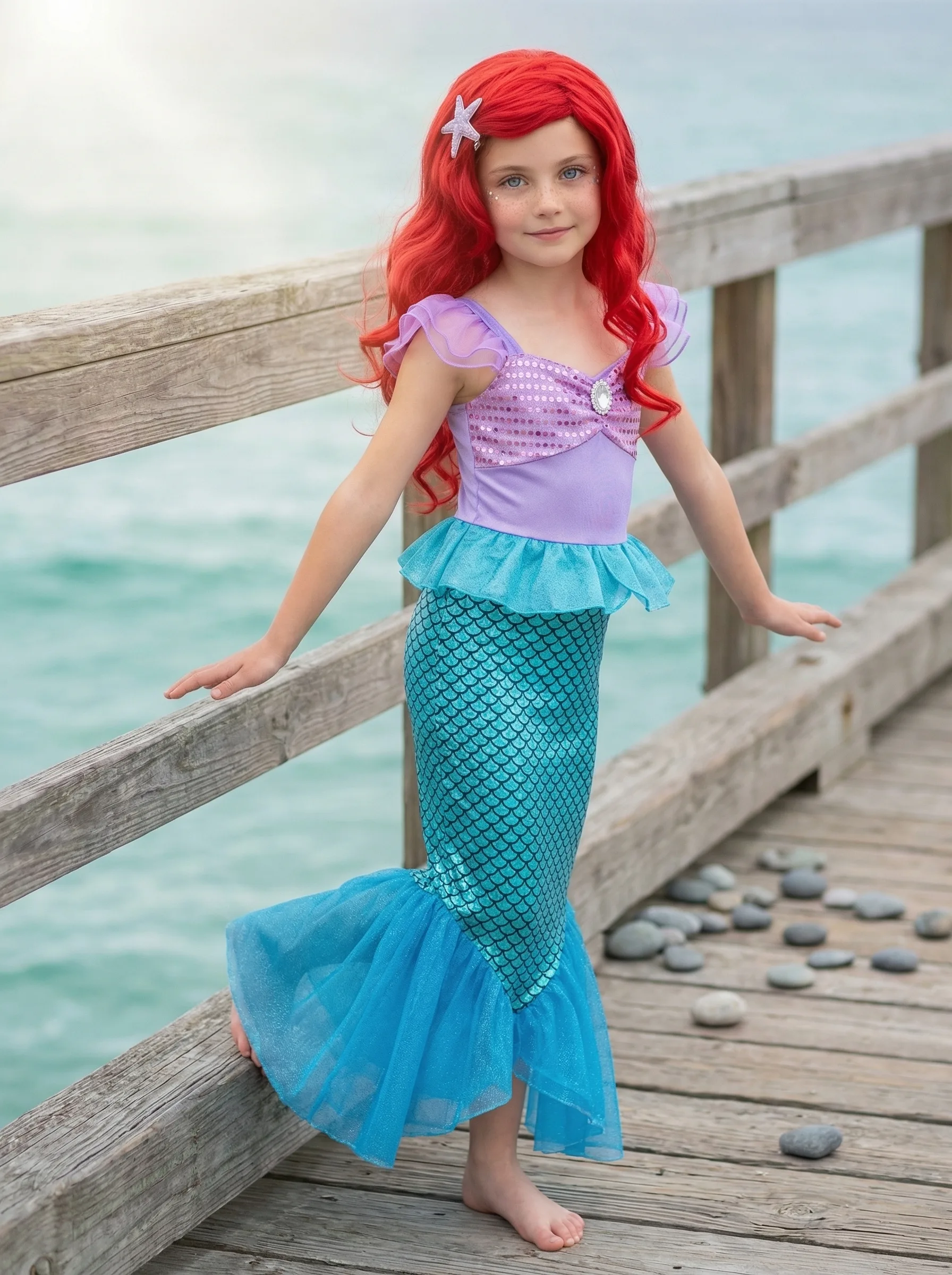 AI-generated mermaid costume product photo — Fashion example