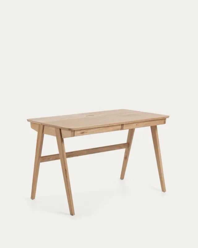 Light Wood Desk with Drawers — original product photo