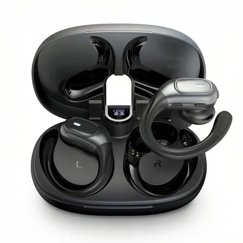 Before: Wireless Earbuds original product photo for Amazon product image generator