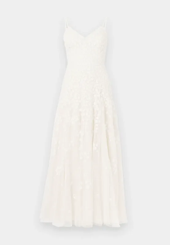 White Floral Lace Maxi Dress — original product photo